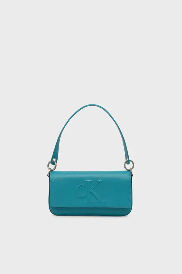 Calvin Klein SCULPTED FLAP SHOULDER POUCH Yeşil Kadın El Çantası