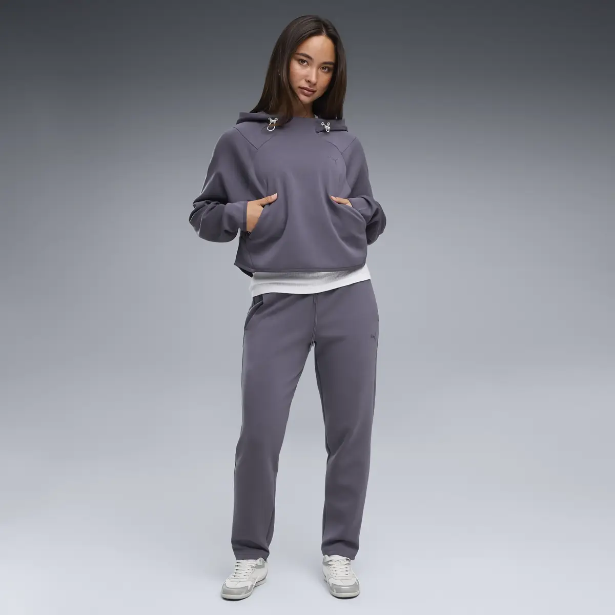 PUMA PUMATECH SENSE Hoodie Mor Kadın Sweatshirt