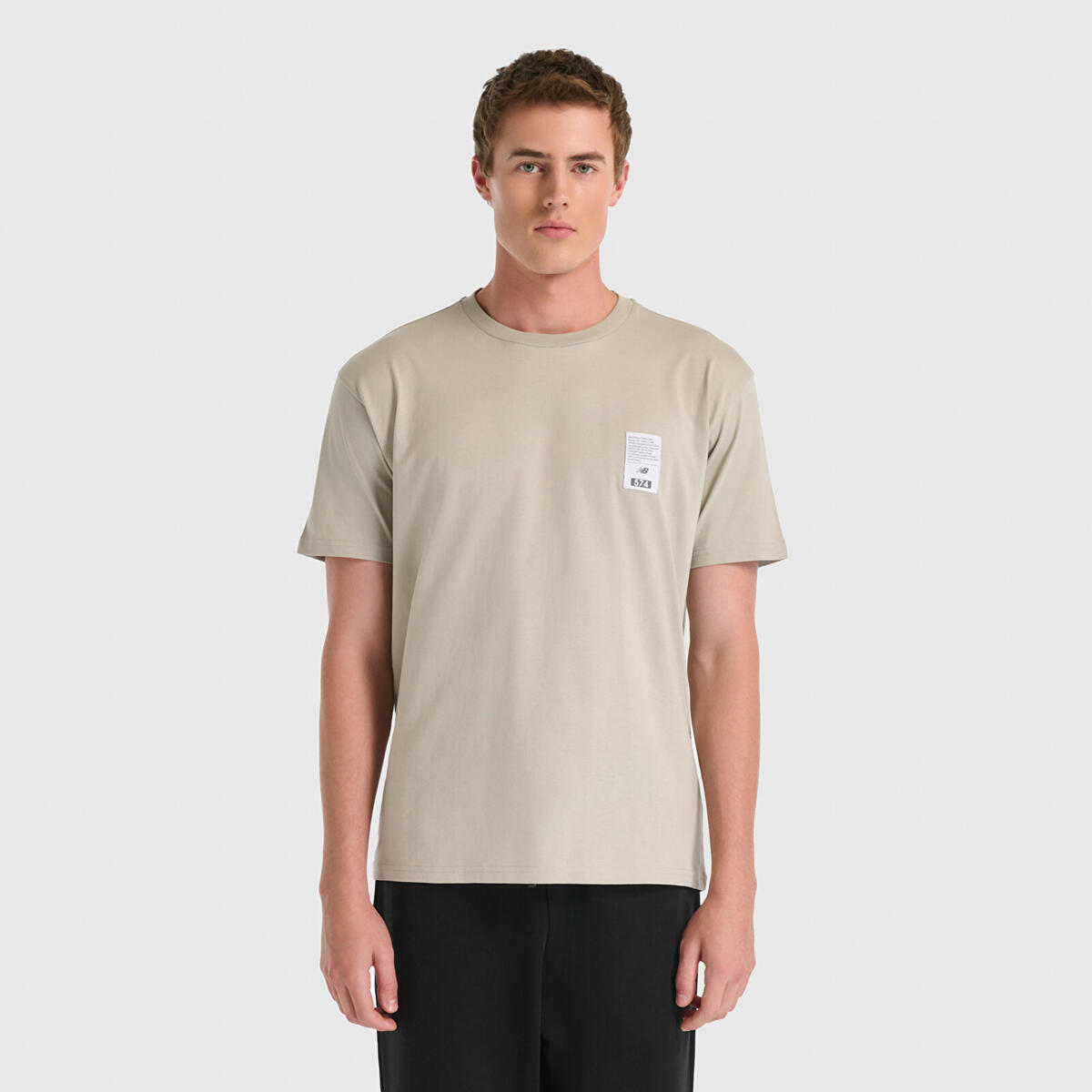 NB Lifestyle Erkek Bej T-Shirt