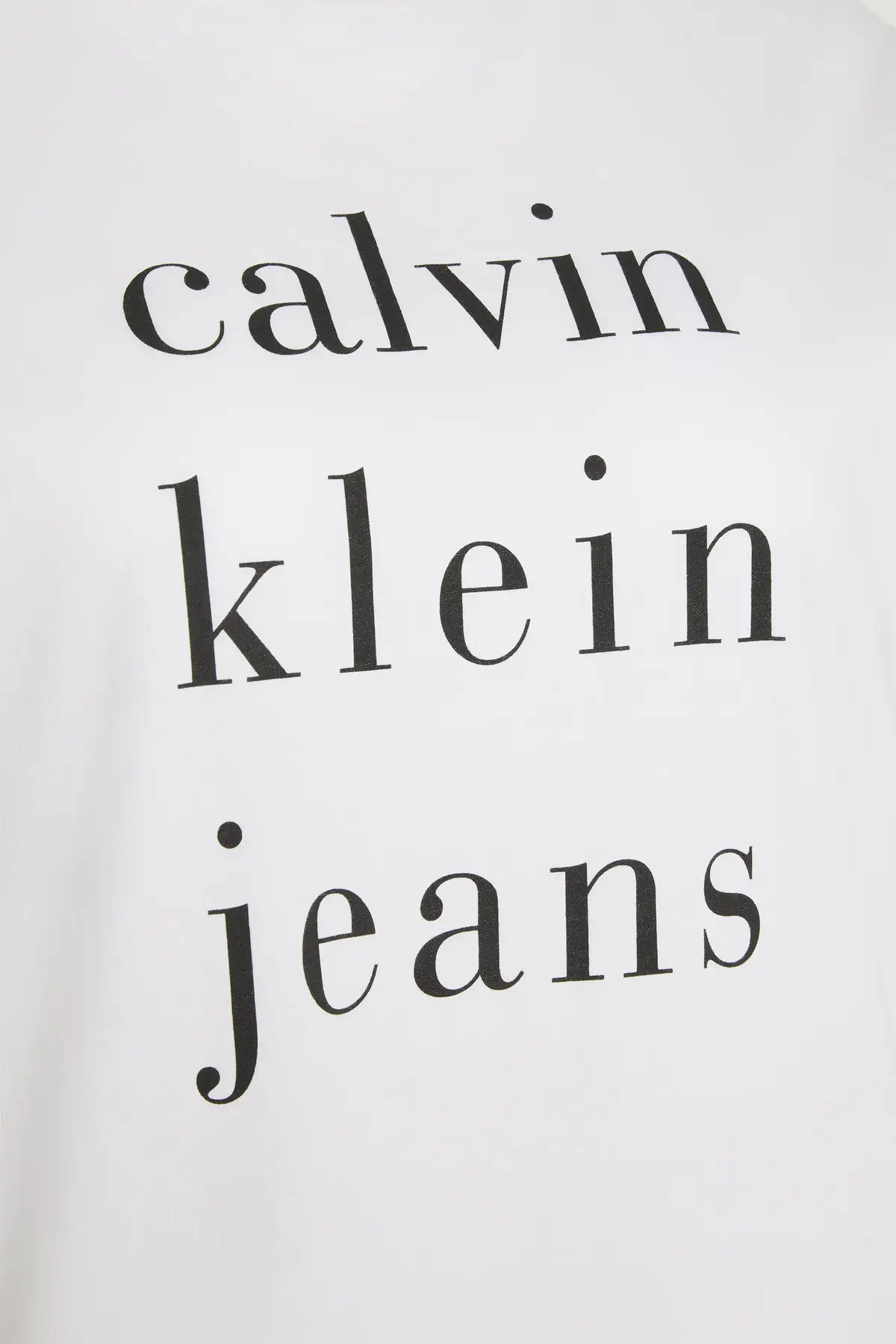 Calvin Klein SS CKJ LOGO TEE, YAA Beyaz Kadın T-Shirt & Polo