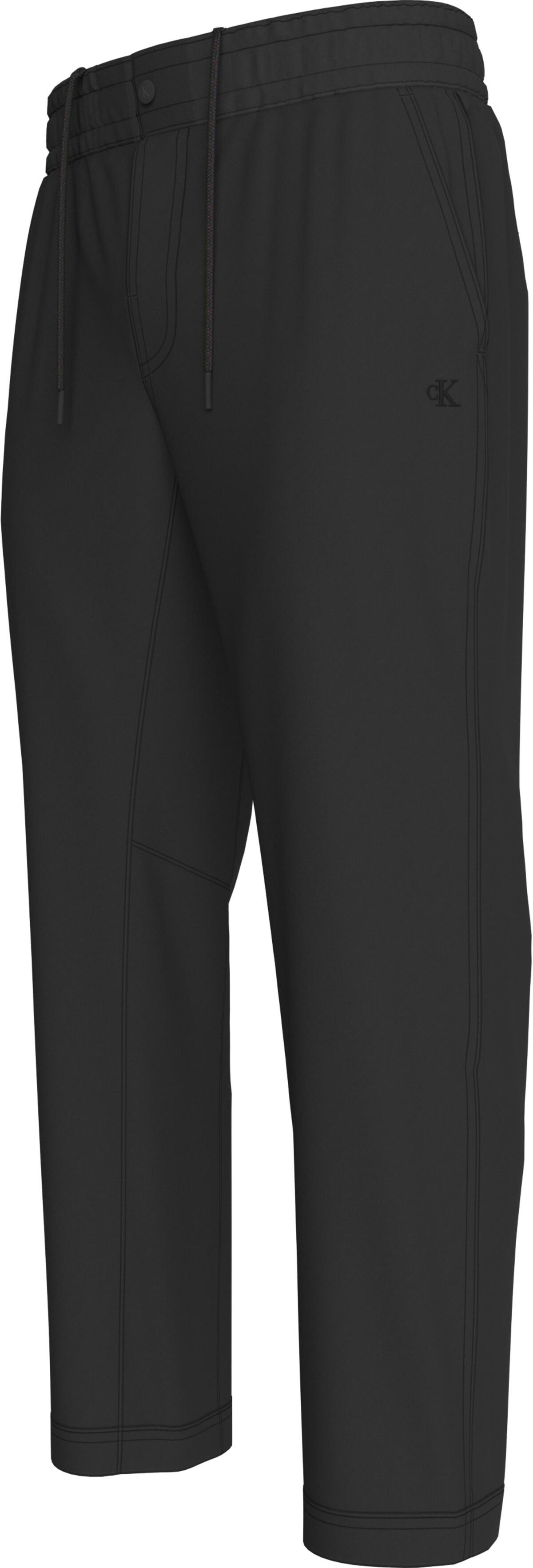 Calvin Klein CROPPED WOVEN PANT Erkek Siyah Kargo Pantolonu