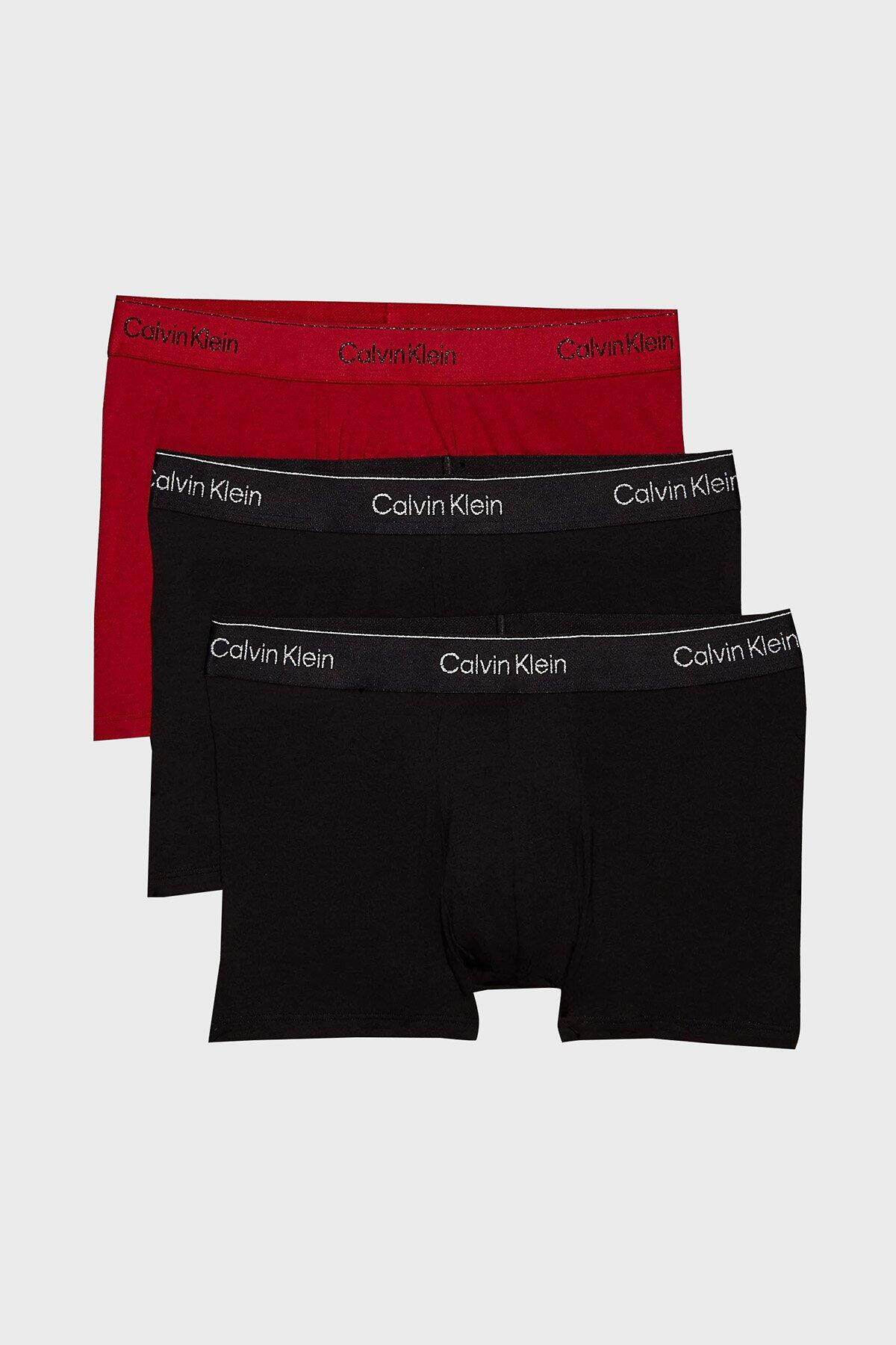 Calvin Klein TRUNK 3PK, QVV Siyah 3'lü Erkek Boxer