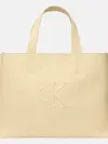 Calvin Klein SCULPTED MINI EW TOT, RM0 Bej Kadın Çanta