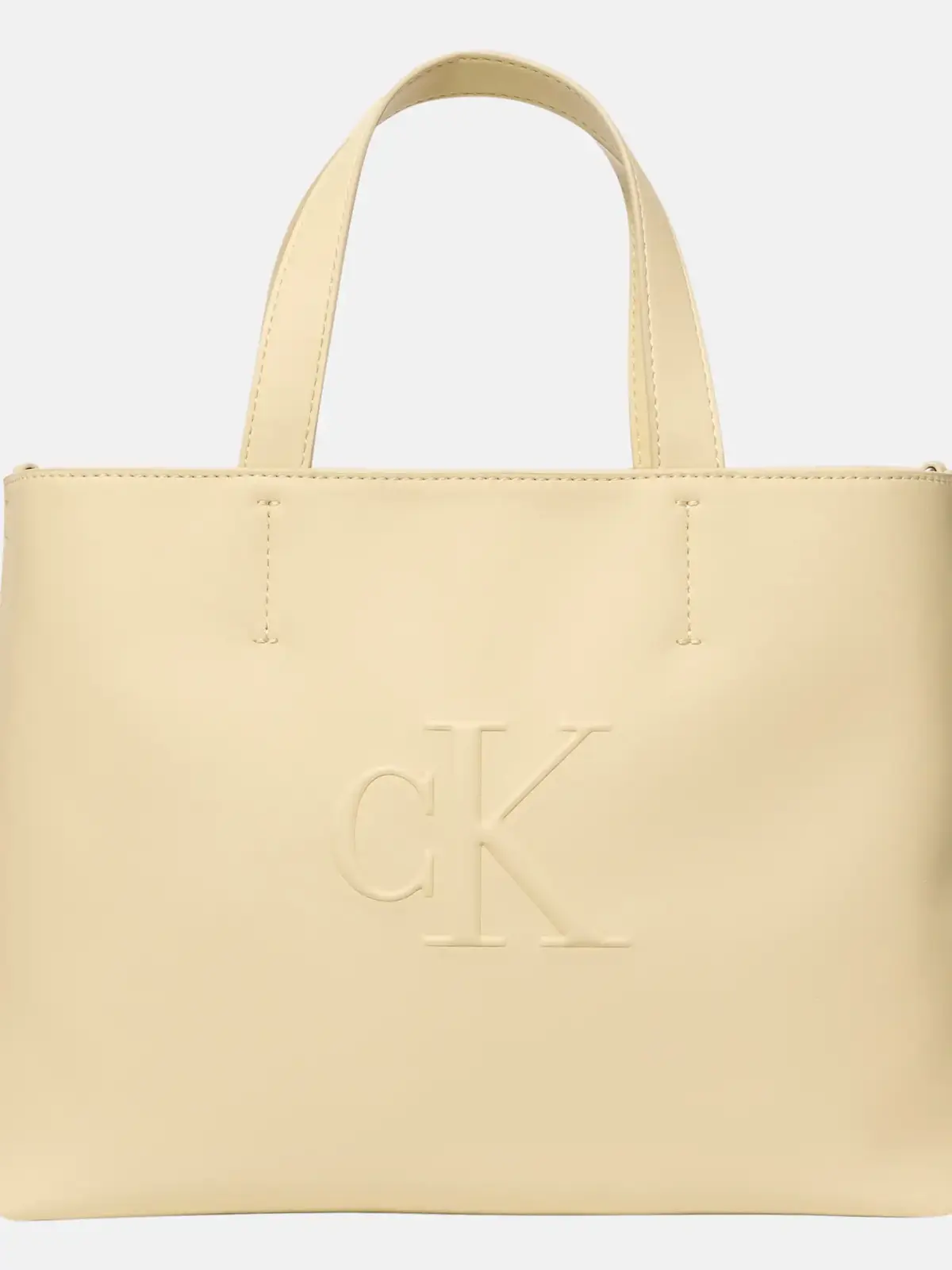 Calvin Klein SCULPTED MINI EW TOT, RM0 Bej Kadın Çanta