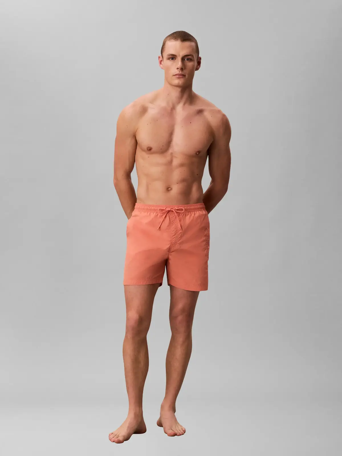 Calvin Klein MEDIUM DRAWSTRING Turuncu Erkek Orta Boy Deniz Şortu