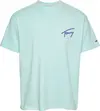 Tommy Hilfiger TJM RLX FADED GRAPHI, L6V Yeşil Erkek T-Shirt & Polo