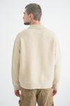 Calvin Klein LS BRUSHED ALPACA Krem Erkek Kazak