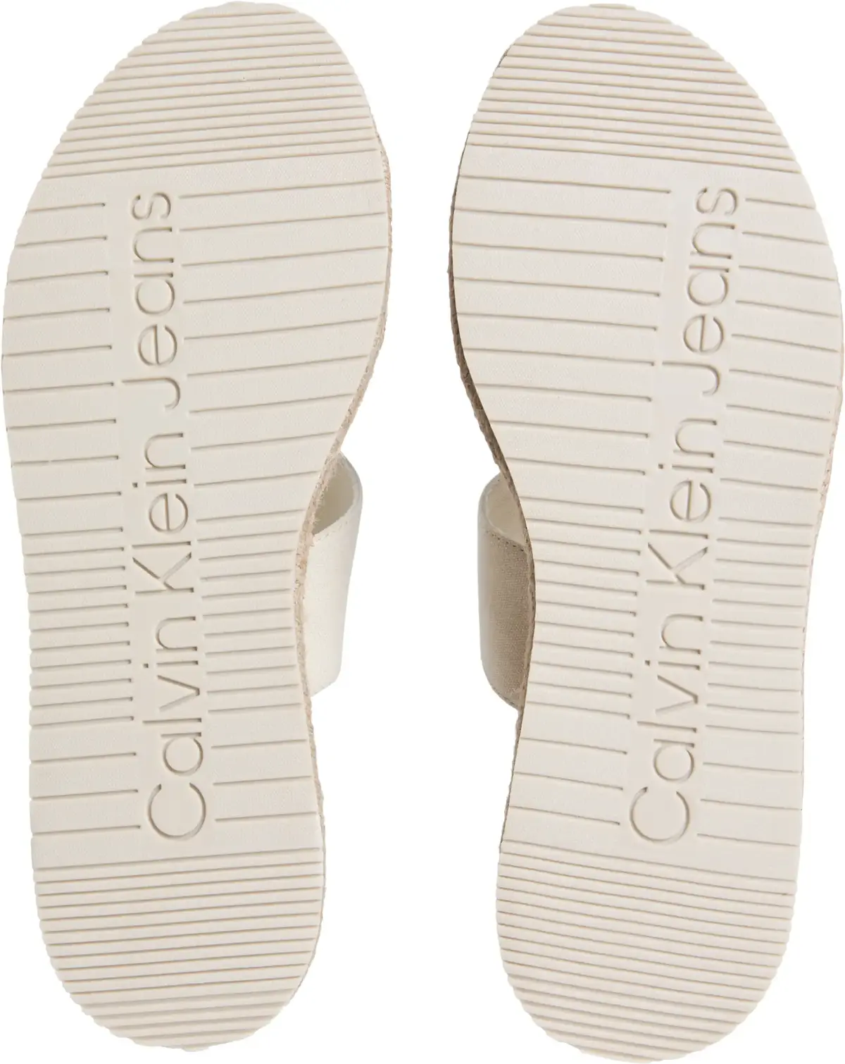 Calvin Klein SPORTY ROPE MG LTH W, AEO Krem Kadın Terlik