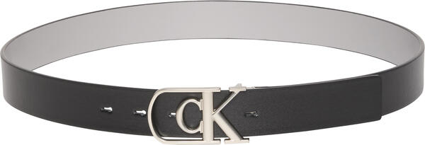 Calvin Klein CURVE MONOGRAM BUCKLE 32MM REV Gri Erkek Kemer Calvin Klein CURVE MONOGRAM BUCKLE 32MM REV Gri Erkek Kemer