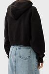 Calvin Klein CHENILLE MONOLOGO HO, BEH Kadın Siyah Sweatshirt
