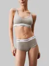 Calvin Klein BOYSHORT Gri Kadın Yüksek Bel Boxer Şort