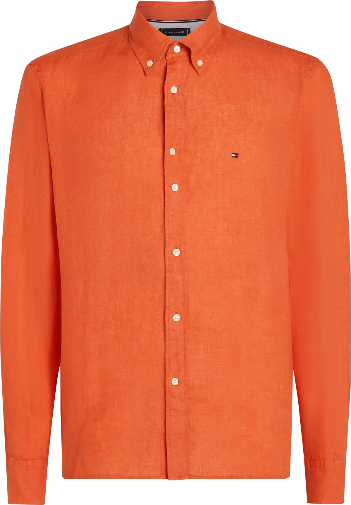 Tommy Hilfiger PIGMENT DYED LI SOLI, SCX Turuncu Erkek Gömlek