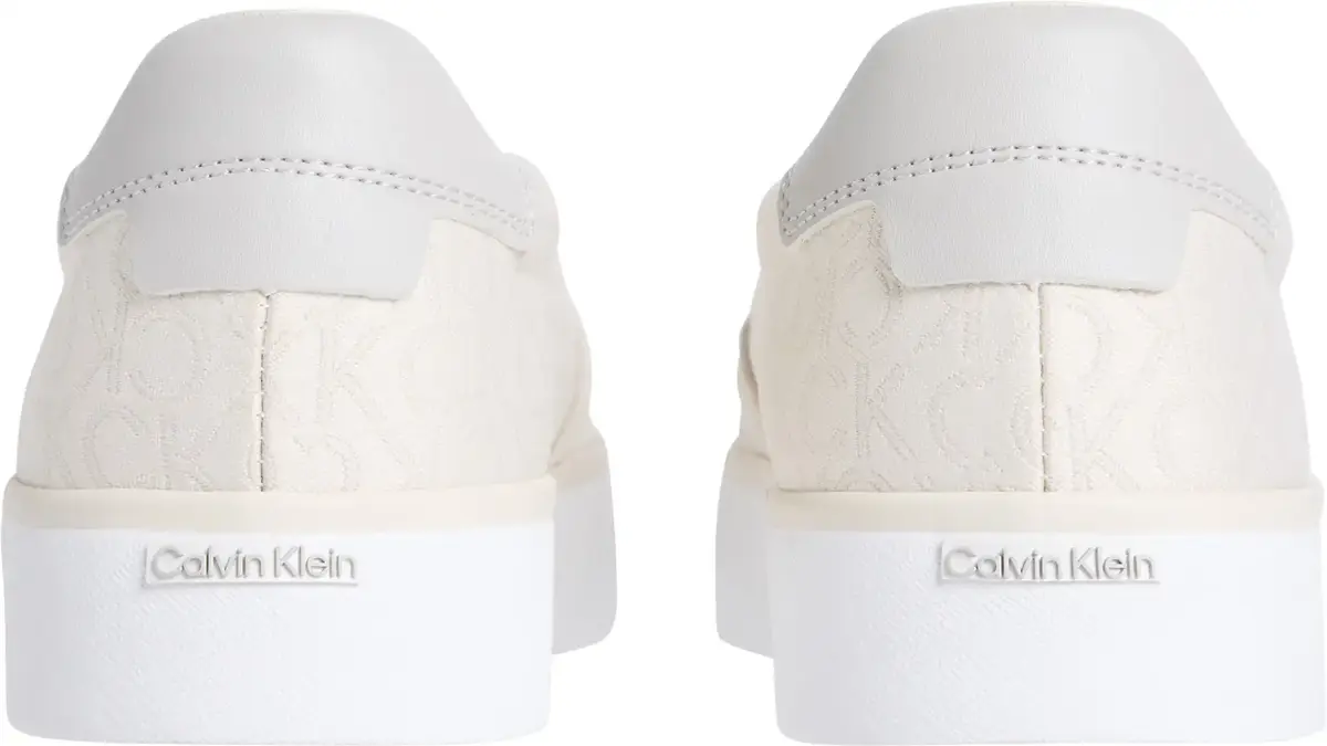 Calvin Klein VULC SLIP ON - JACQ, 0F8 Krem Kadın Spor Ayakkabı & Sneaker
