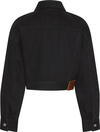Calvin Klein DENIM CROPPED JACKET SOFT BLACK Siyah Kadın Kot Ceket Calvin Klein DENIM CROPPED JACKET SOFT BLACK Siyah Kadın Kot Ceket