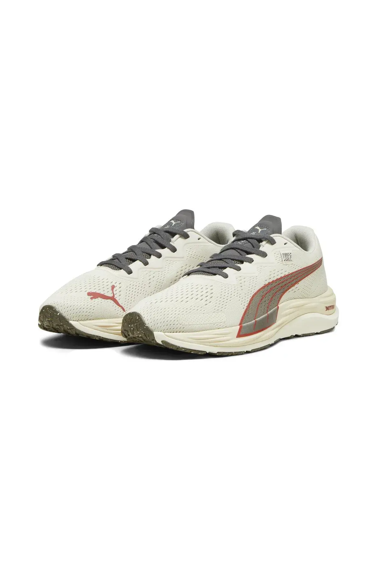 Puma Velocity Nitro 2 First Mile Kırık Beyaz Erkek Yürüyüş Ayakkabısı