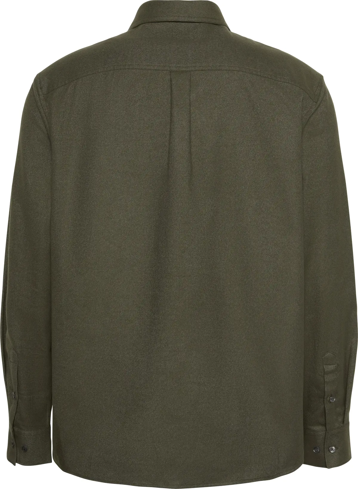 Calvin Klein LS MELANGE FLANNEL EASY SHIRT Erkek Kahverengi Gömlek