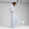 PUMA HER High-Waist Straight Pant Mavi Kadın Eşofman Altı
