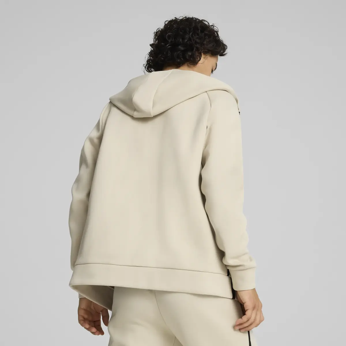 Puma PUMATECH Full-Zip Hoodie Bej Erkek Fermuarlı Ceket