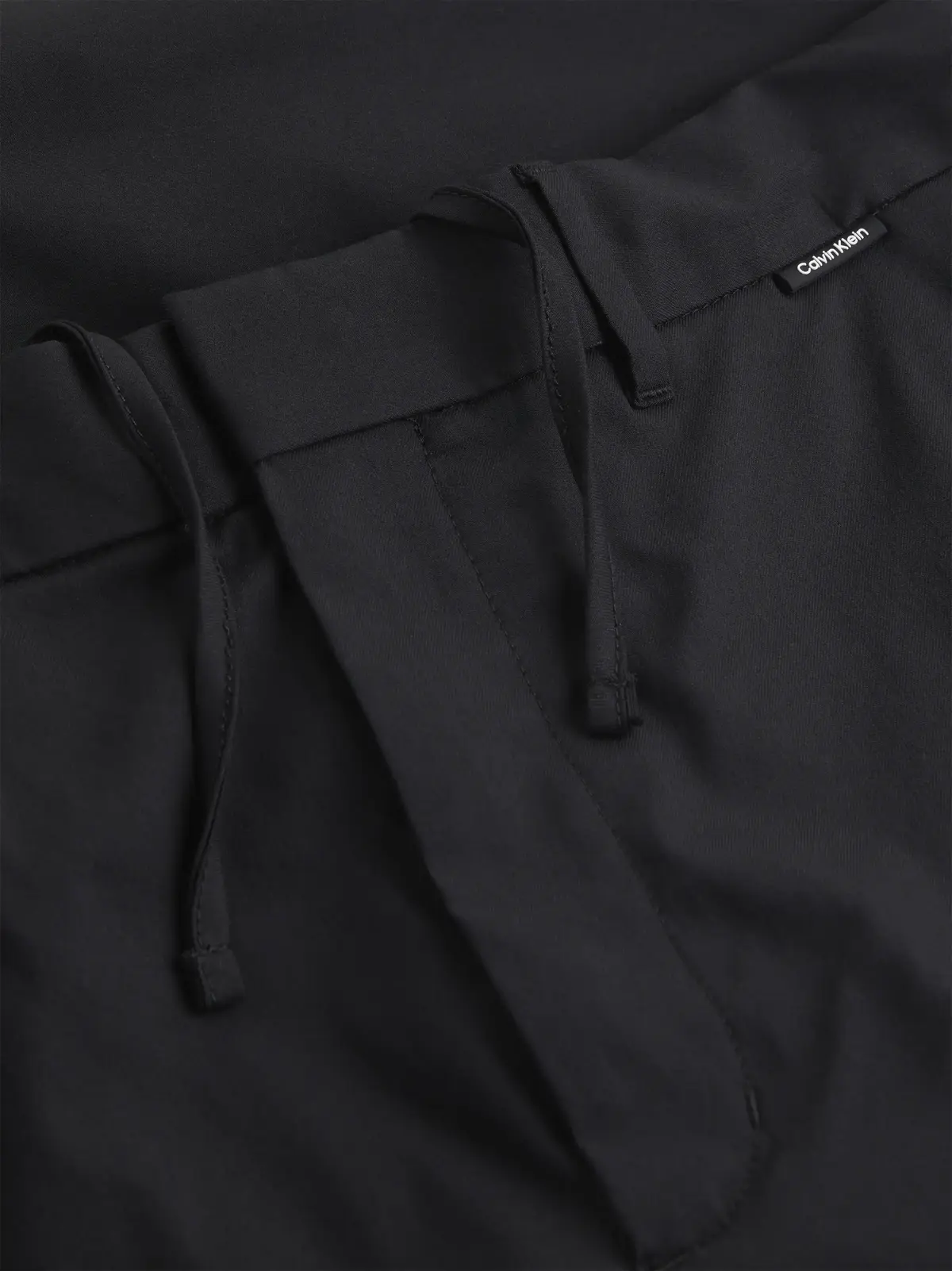 Calvin Klein TECH COTTON STRETCH Erkek Siyah Kumaş Pantolon