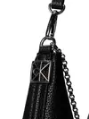 Calvin Klein EMBLEM HW PEBBLE SHO Siyah Kadın Omuz Çantası
