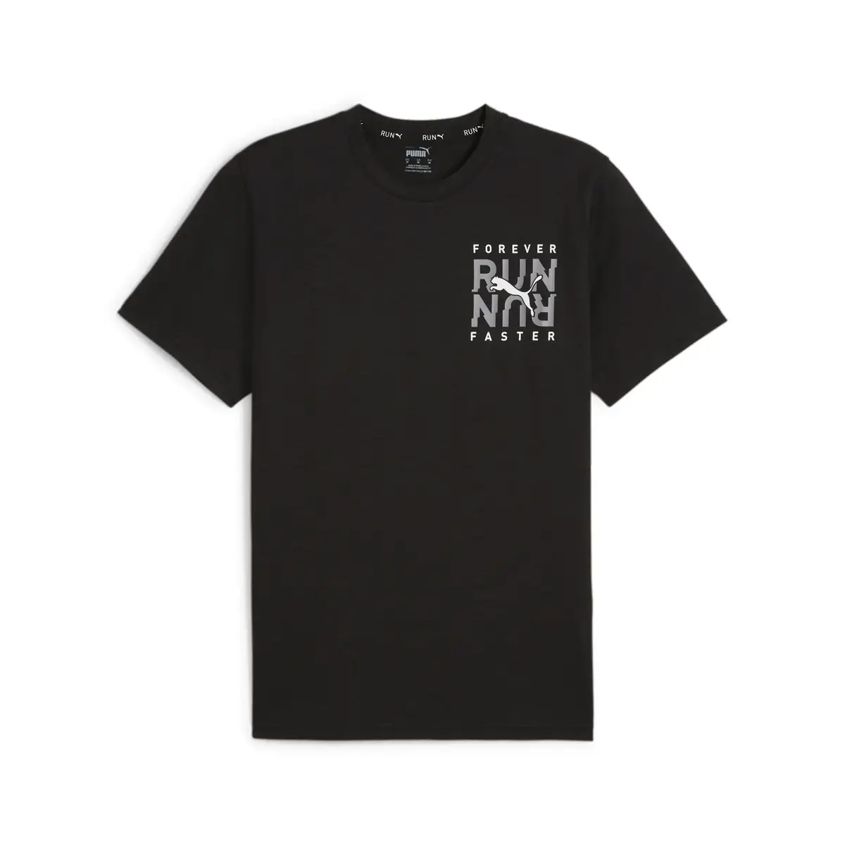 Puma MEN’S GRAPHIC RUN EMBLEM TEE Siyah Erkek T-Shirt