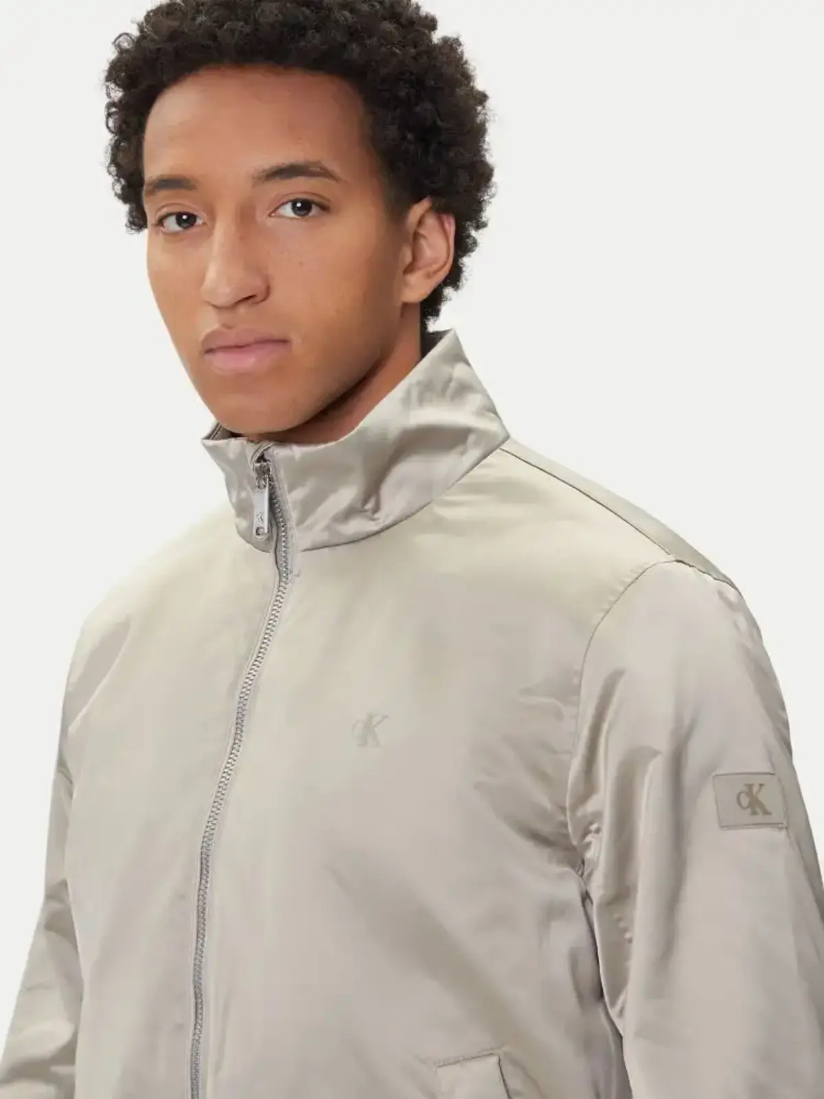 Calvin Klein LS PADDED HARRINGTON JACKET Bej Erkek Ceket