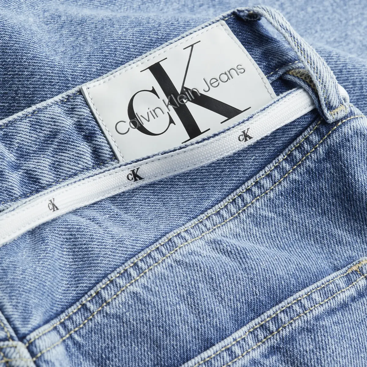 Calvin Klein 90S STRAIGHT Kadın Mavi Kot Pantolon