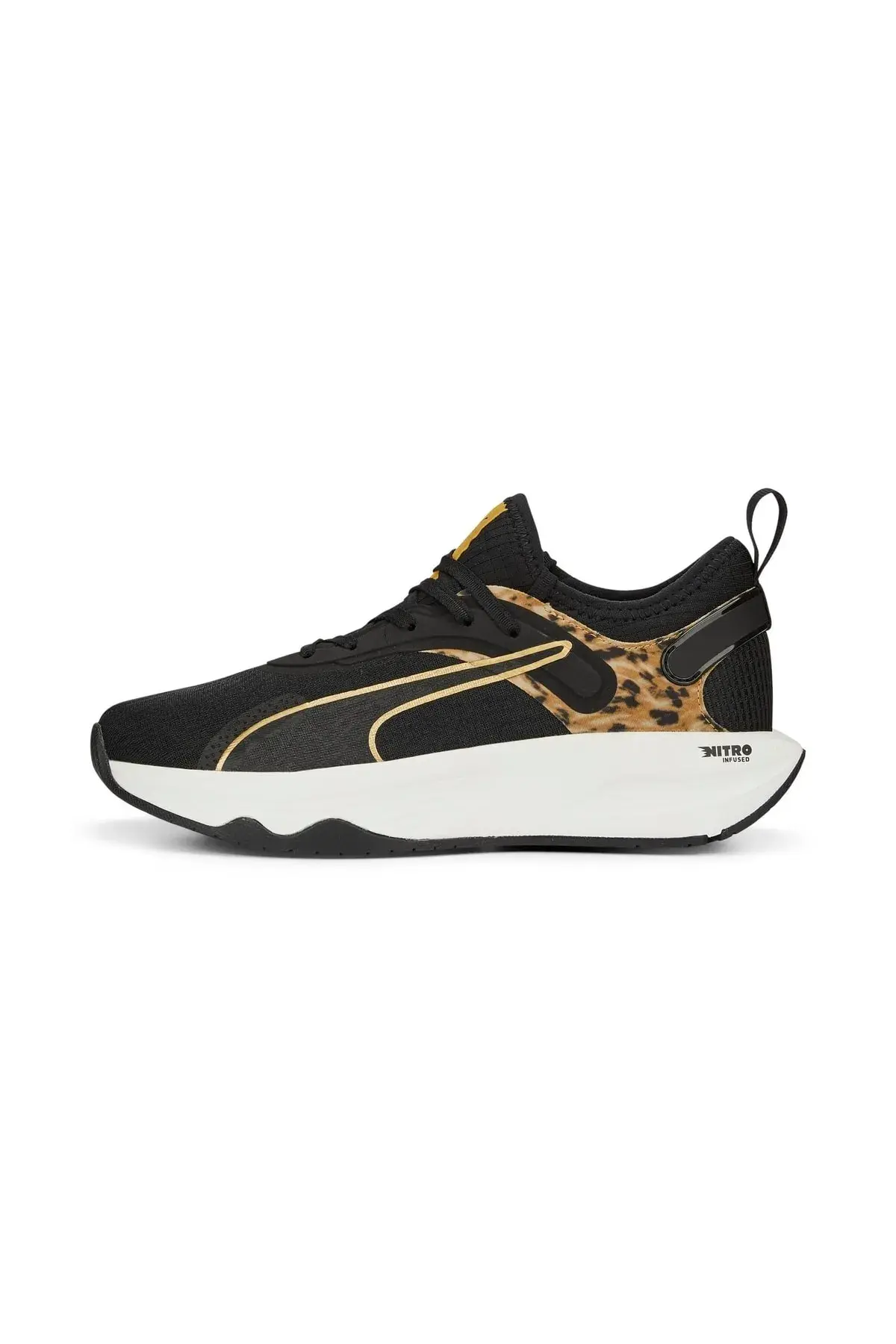Puma PWR XX Nitro Safari Glam Siyah Kadın Koşu Ayakkabısı