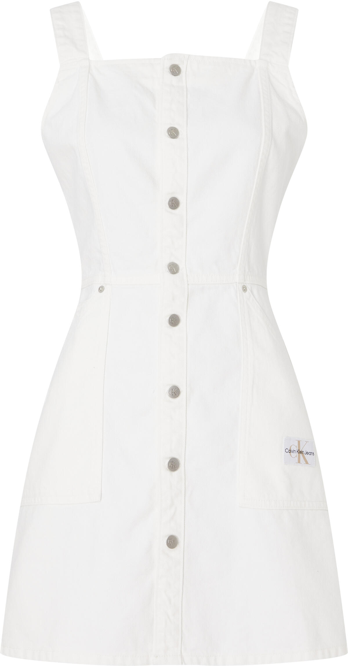Calvin Klein BUTTON DOWN UTILITY Kadın Mavi Elbise