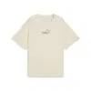 Puma ESS NATURE 2.0 Relaxed Tee Krem Kadın T-Shirt