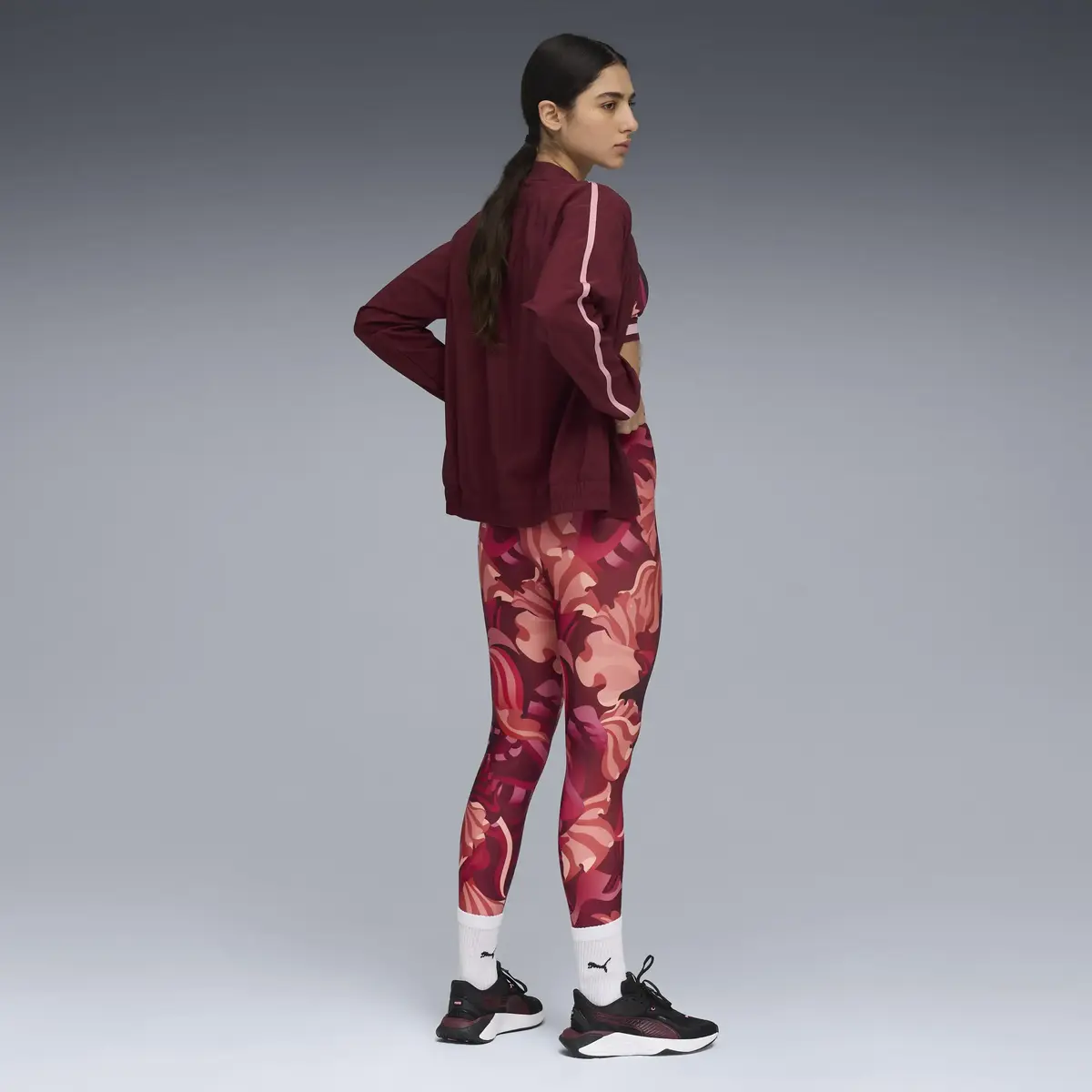 Puma W PUMA STRONG TIGHT Kırmızı Kadın Tayt
