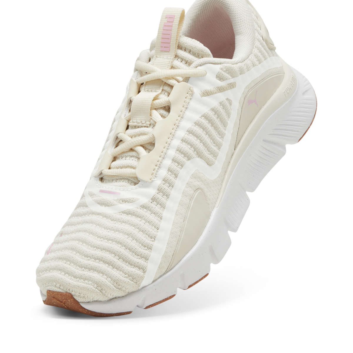 Puma FlexFocus Better Knit Wn Bej Kadın Yürüyüş ve Koşu Ayakkabısı