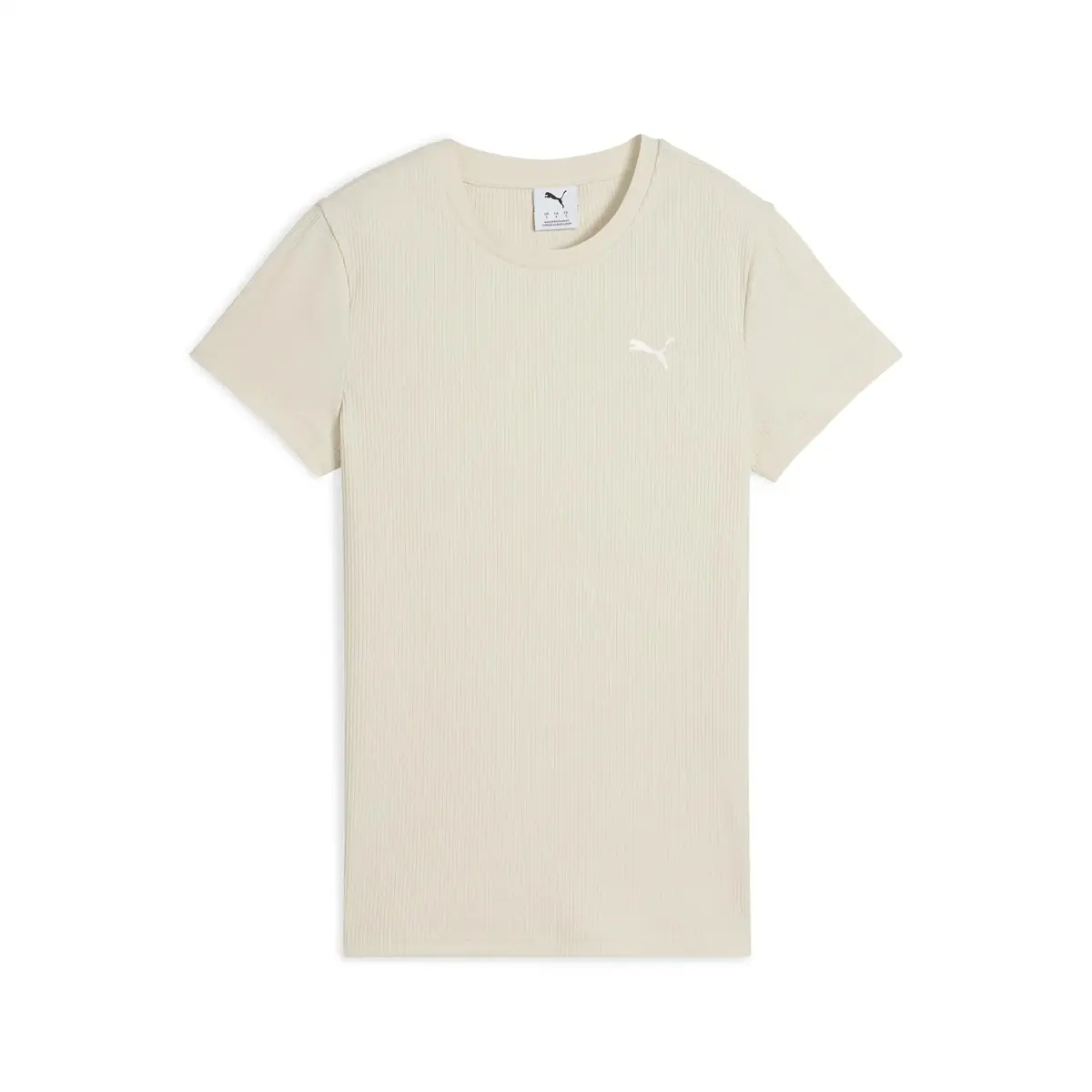 PUMA ESS ELEVATED Tee Bej Kadın T-Shirt