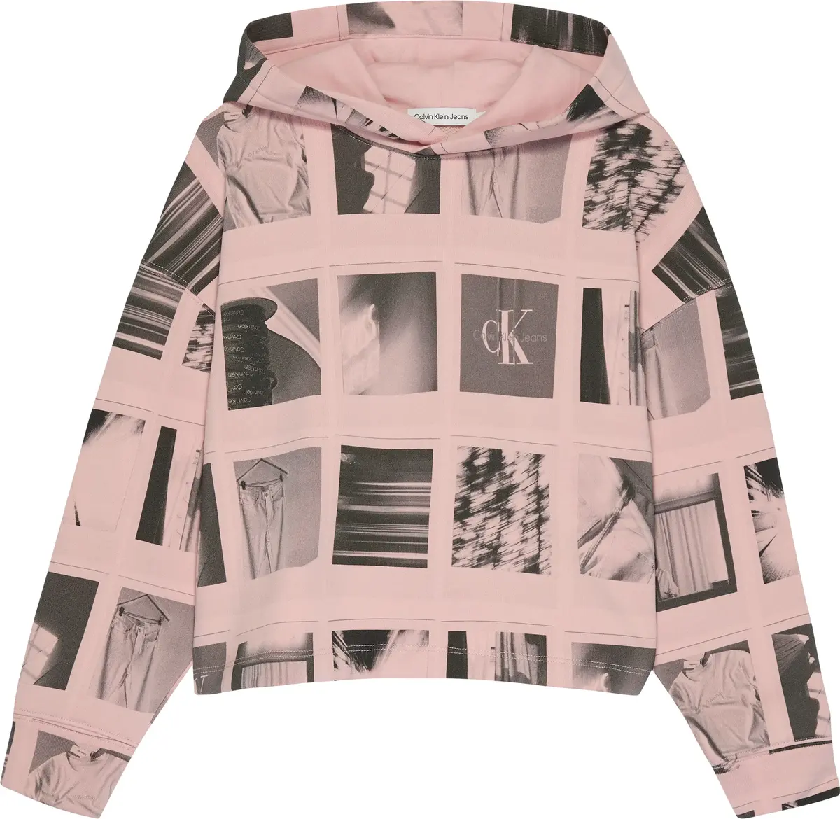 Calvin Klein BEST POLAROID AOP HO Kadın Pembe Hoodie