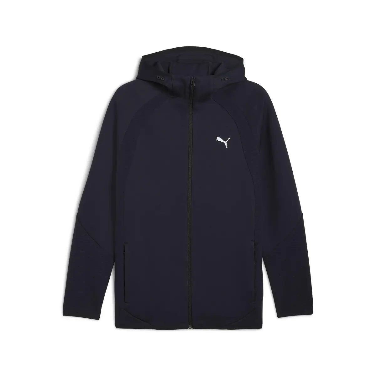 Puma EVOSTRIPE FZ Hoodie DK Lacivert Erkek Fermuarlı Üst