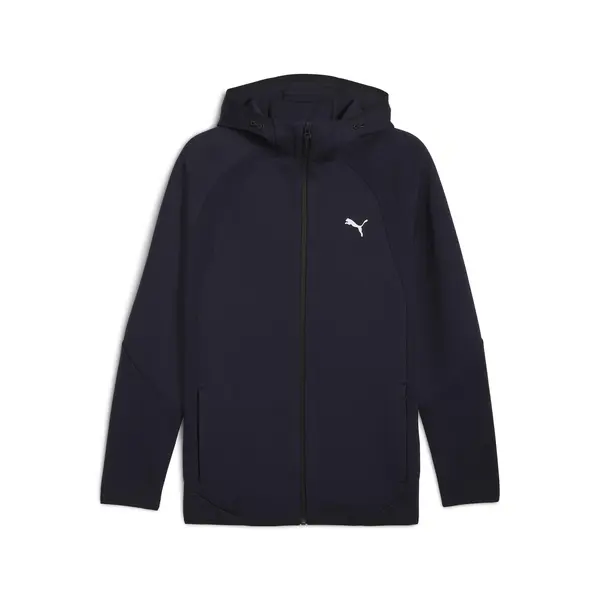 Puma EVOSTRIPE FZ Hoodie DK Lacivert Erkek Fermuarlı Üst
