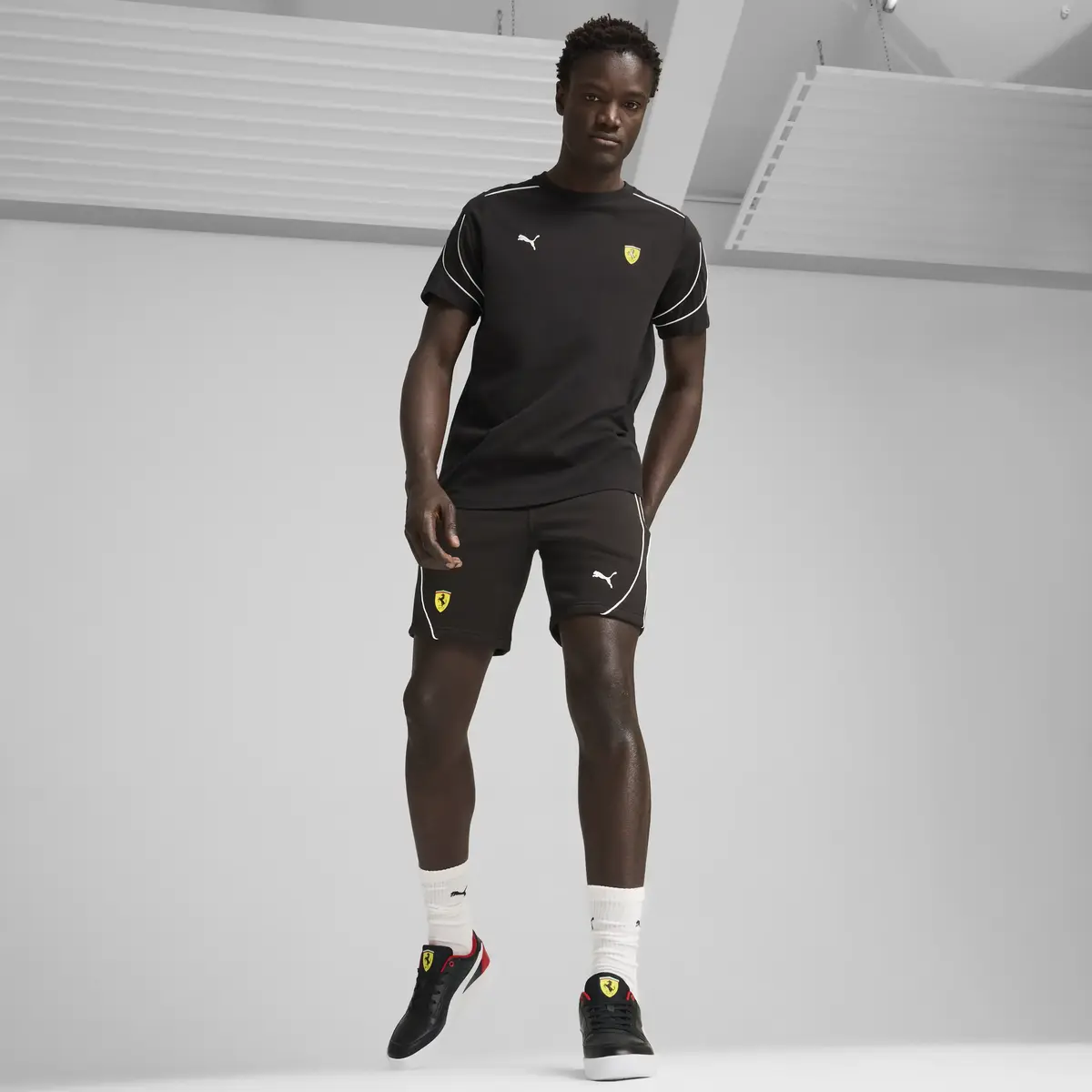 Puma Ferrari Race Shorts Siyah Erkek Şort