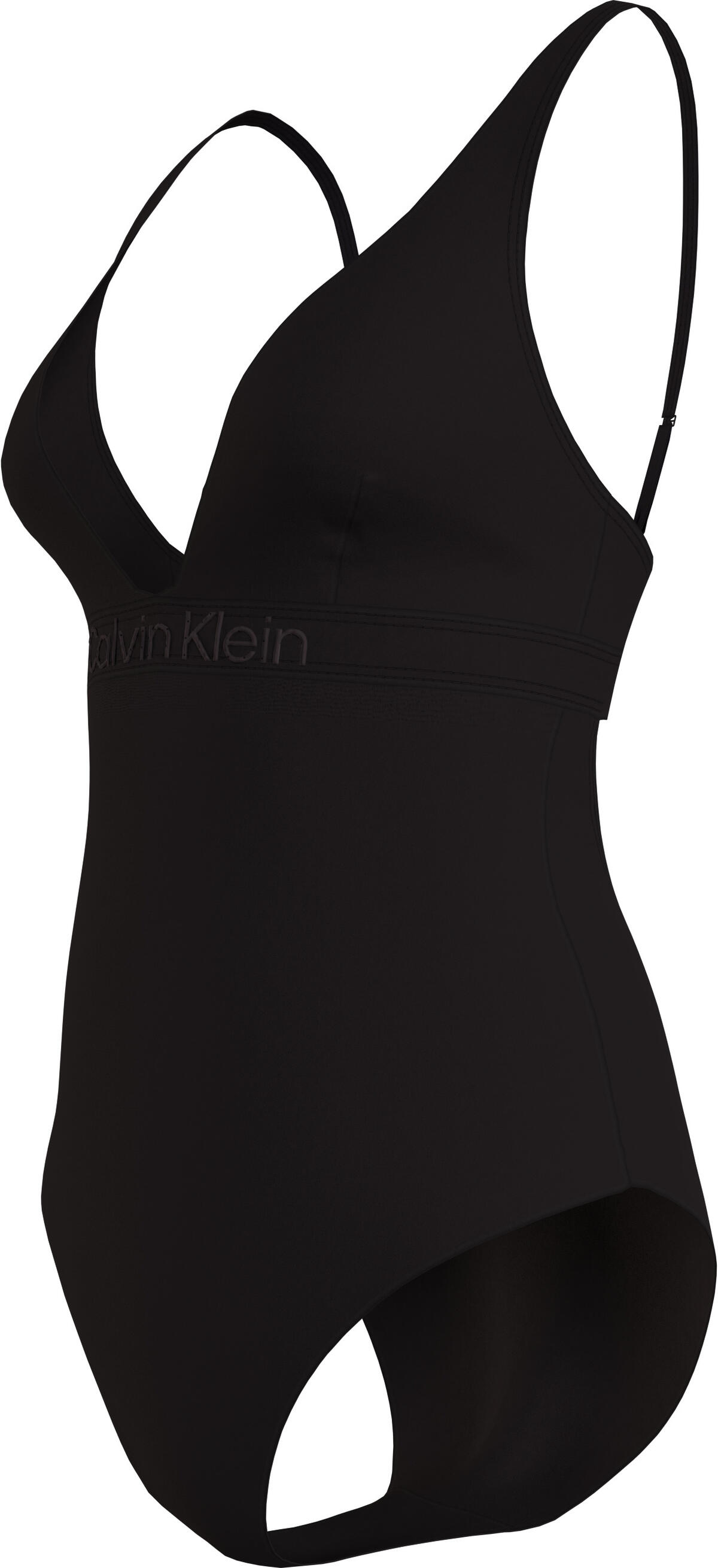 Calvin Klein PLUNGE ONE PIECE Kadın Siyah Mayo