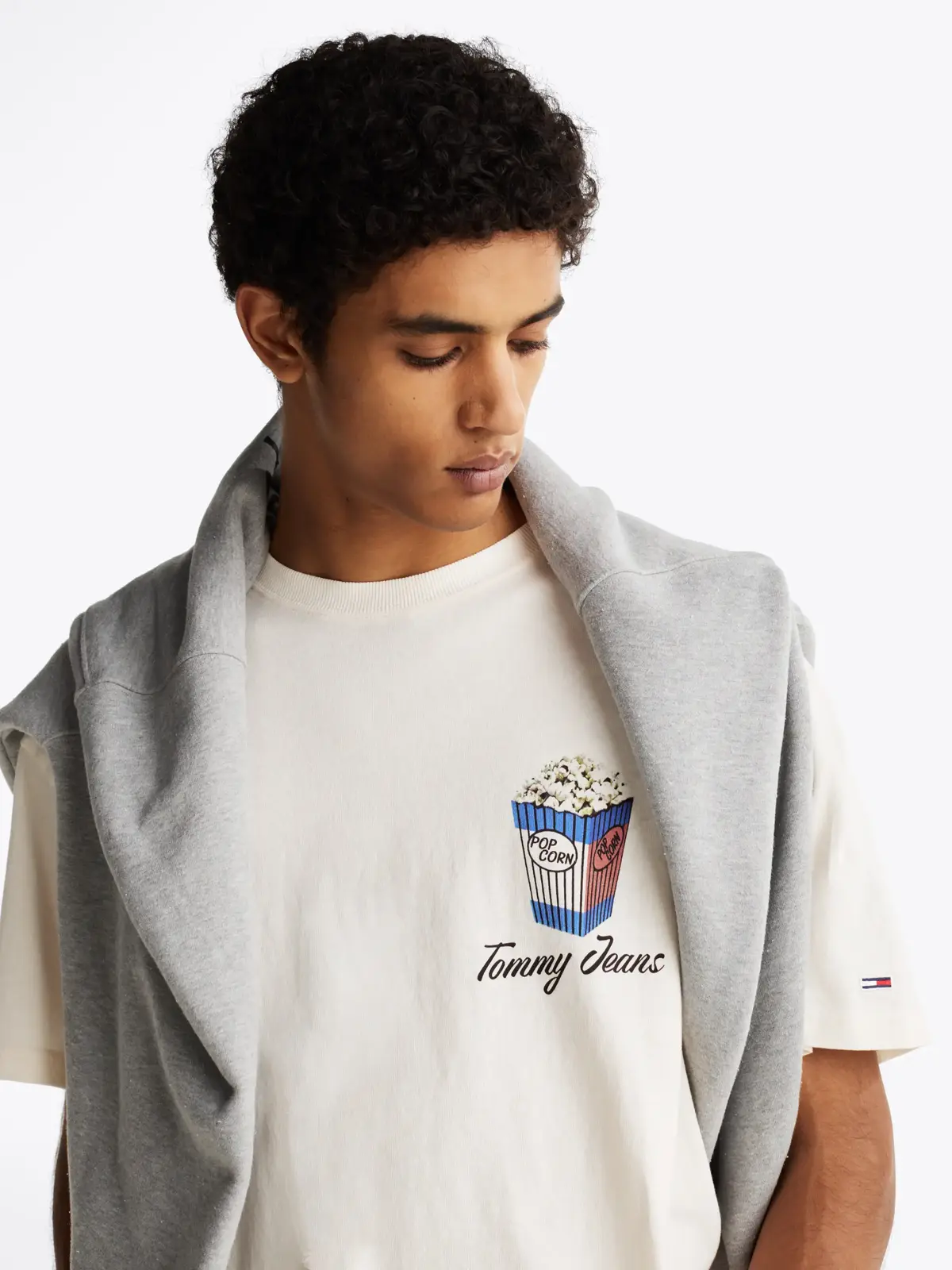 Tommy Hilfiger TJM RLX NOVELTY 2 GM, YBH Krem Erkek T-Shirt & Polo