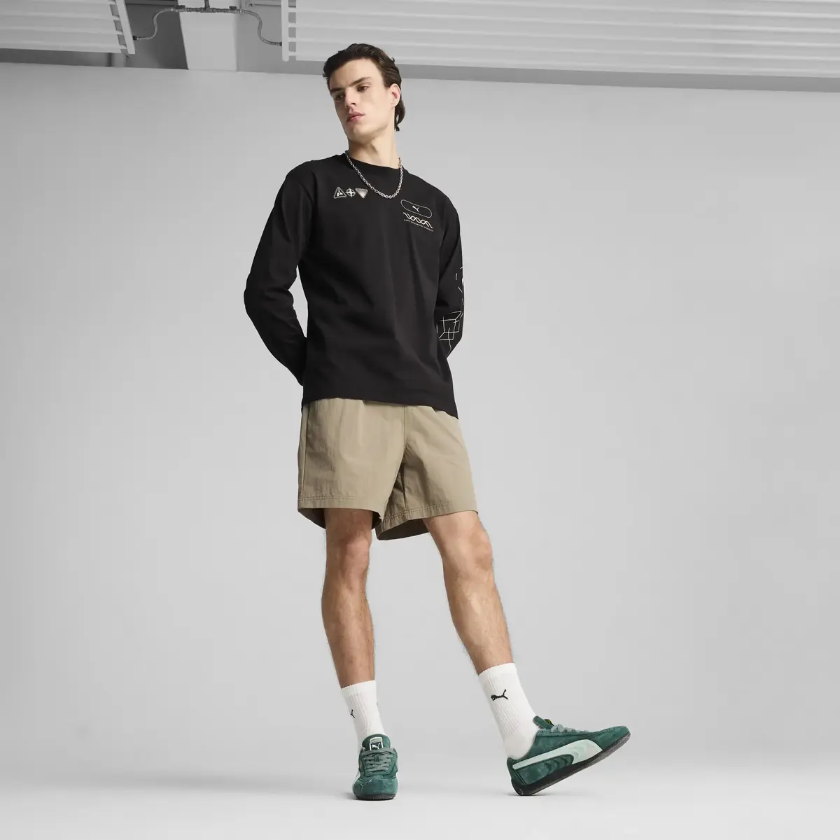PUMA MMQ Shorts Yeşil Erkek Şort