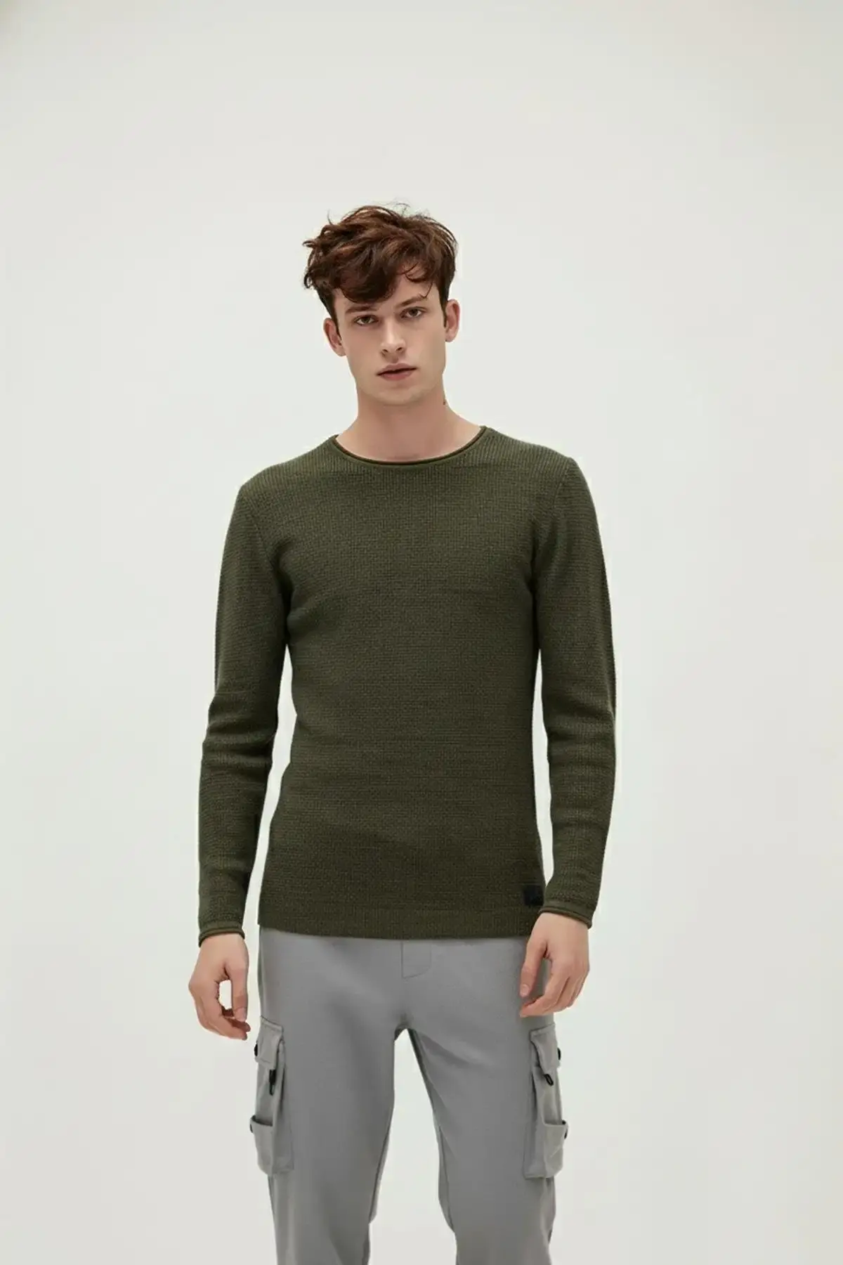 BAD BEAR DAPPLE KNIT Erkek Haki Triko Kazak