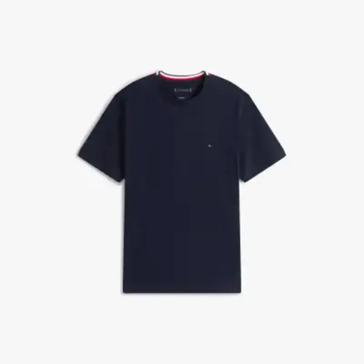 Tommy Hilfiger RWB PIQUE TEE, DW5 Siyah Erkek T-Shirt & Polo