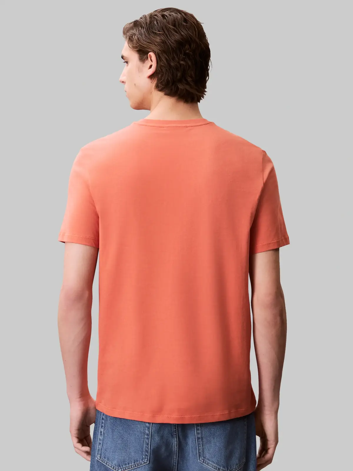 Calvin Klein SS SMOOTH CTTN SOLID, FDZ Turuncu Erkek T-Shirt