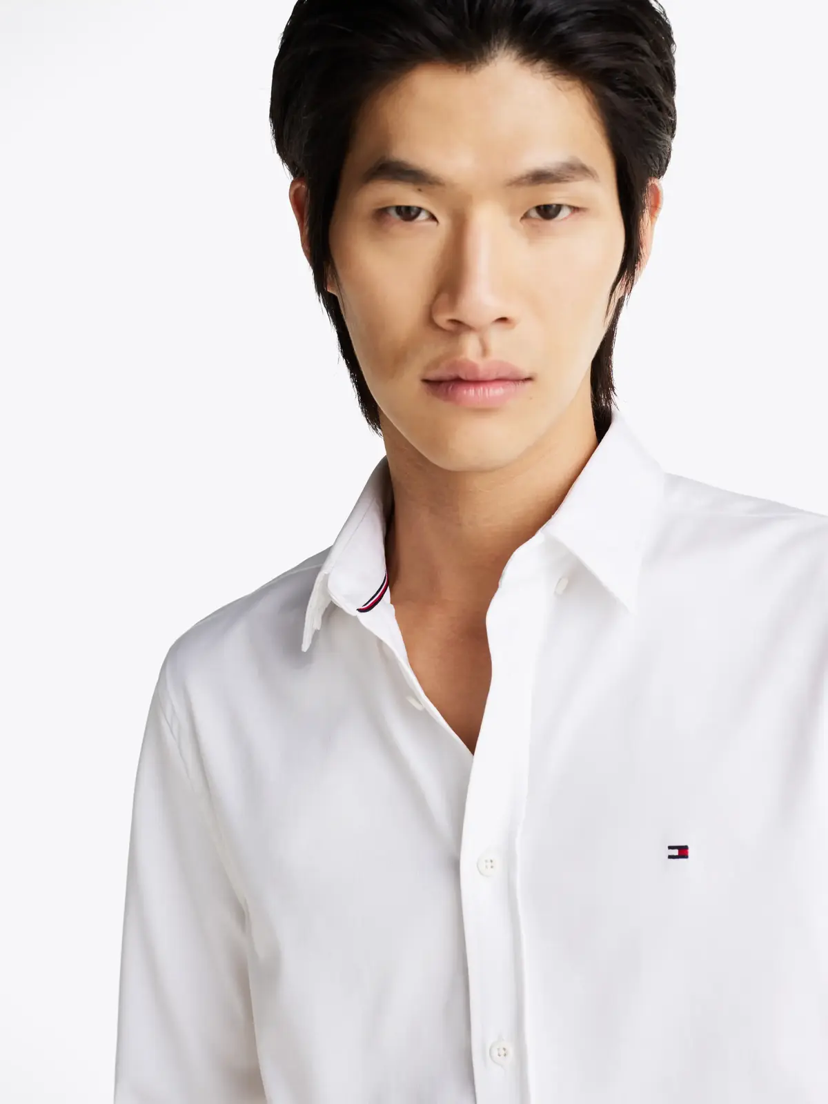 Tommy Hilfiger PERFORMANCE KNIT SOL, YCF Beyaz Erkek Gömlek