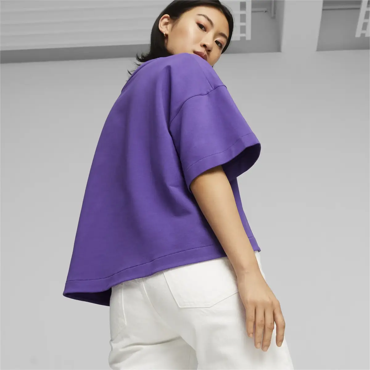 Puma INFUSE Relaxed Tee Mor Kadın T-Shirt