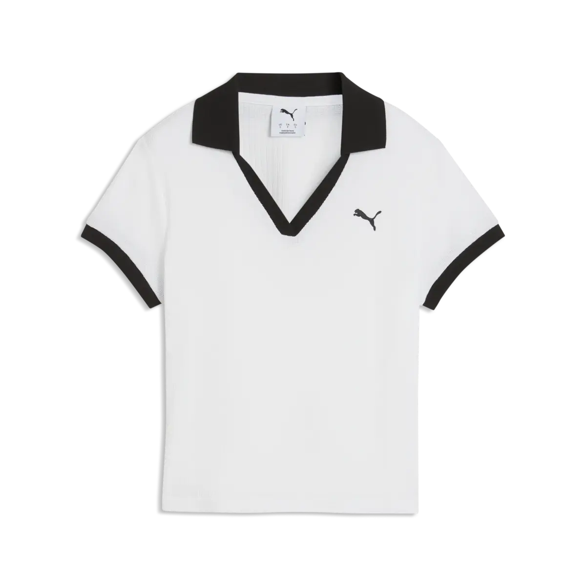 Puma WARDROBE ESS Polo Beyaz Kadın T-Shirt & Polo