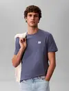 Calvin Klein SS BADGE 30S JERSEY, XL7 Mavi Erkek T-Shirt