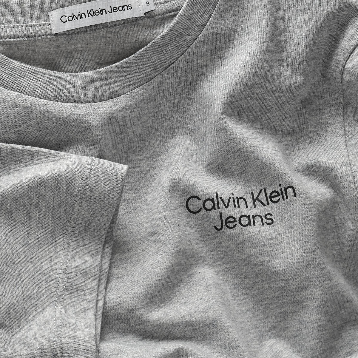 Calvin Klein CKJ STACK LOGO T-SHI Erkek Mavi T-Shirt