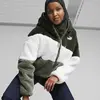 Puma Big Cat Hooded Sherpa Jacket Yeşil Kadın Sweatshirt