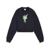 PUMA WARDROBE ESS Graphic Crew Lacivert Kadın Sweatshirt